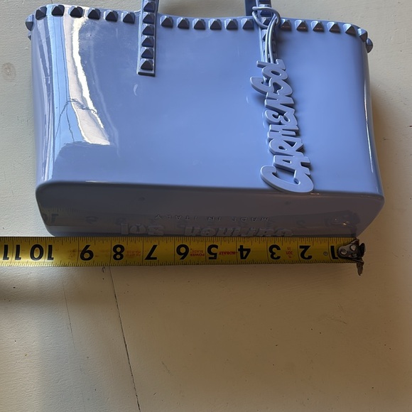 Carmen Sol Blue Studded Tote Bag - Picture 3 of 7